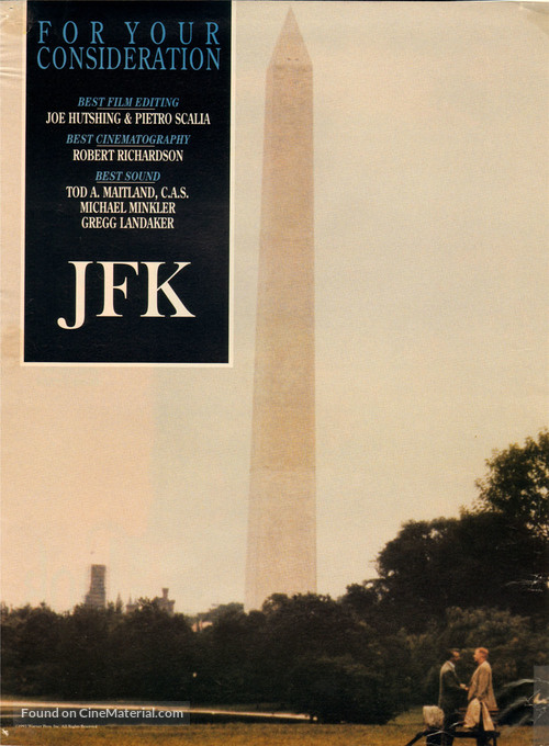 JFK - For your consideration movie poster