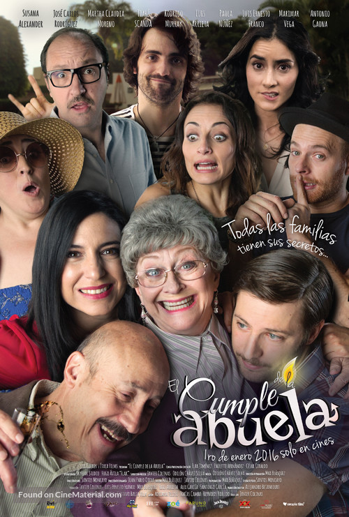 El cumple de la abuela - Mexican Movie Poster