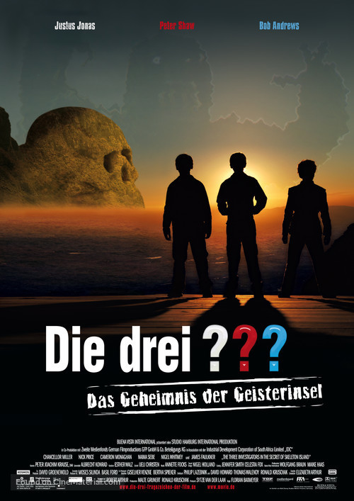The Three Investigators and the Secret of Skeleton Island - German Movie Poster