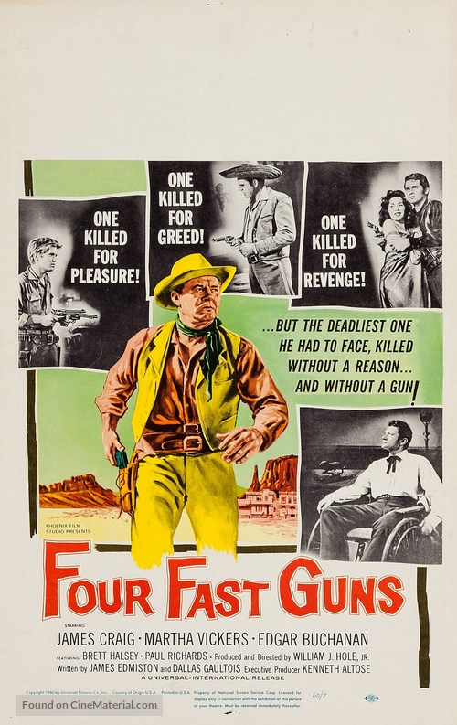 Four Fast Guns - Movie Poster