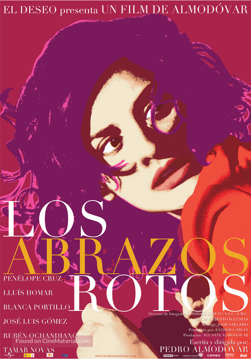 Los abrazos rotos - Spanish Movie Poster