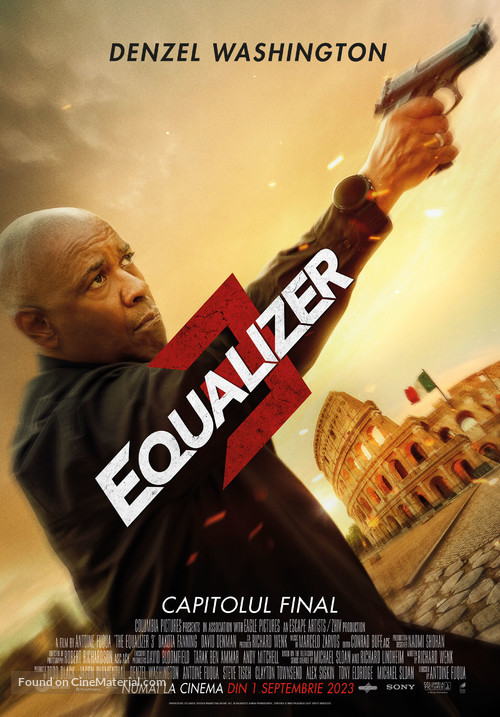 The Equalizer 3 - Romanian Movie Poster