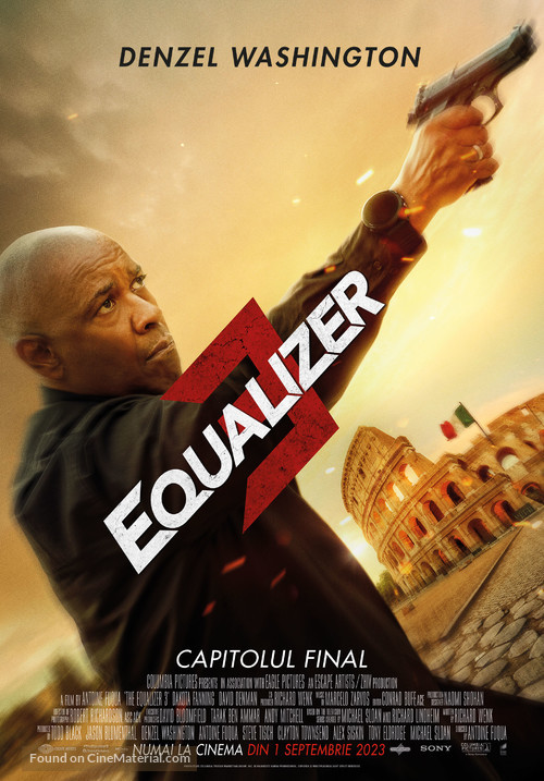 The Equalizer 3 - Romanian Movie Poster