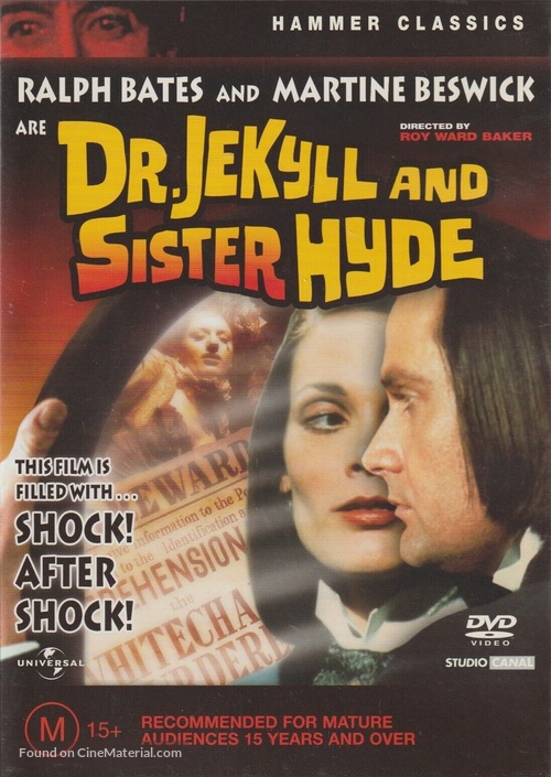 Dr. Jekyll and Sister Hyde - Australian DVD movie cover