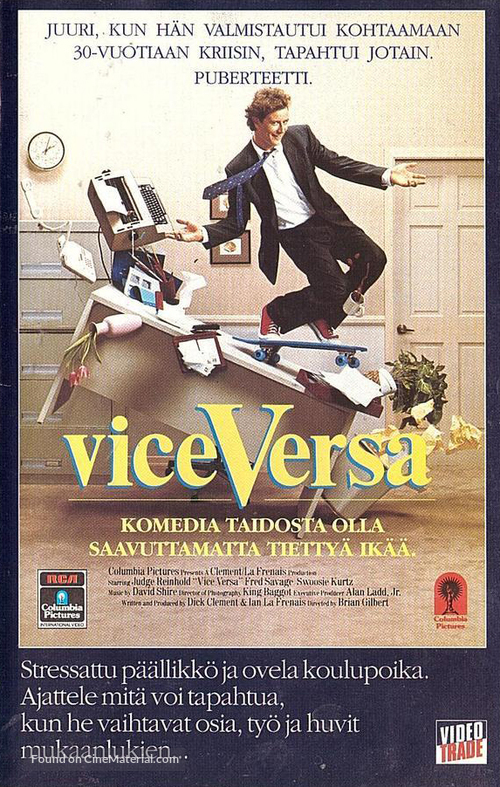 Vice Versa - Finnish VHS movie cover