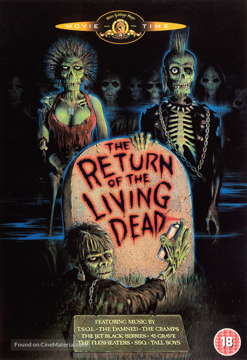 The Return of the Living Dead - British DVD movie cover