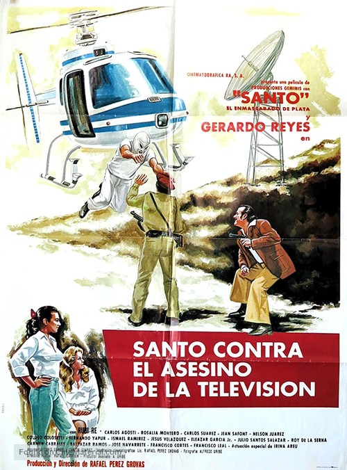Santo contra el asesino de la T.V. - Mexican Movie Poster