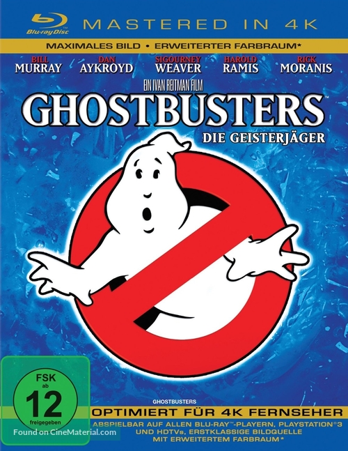 Ghostbusters - German Blu-Ray movie cover