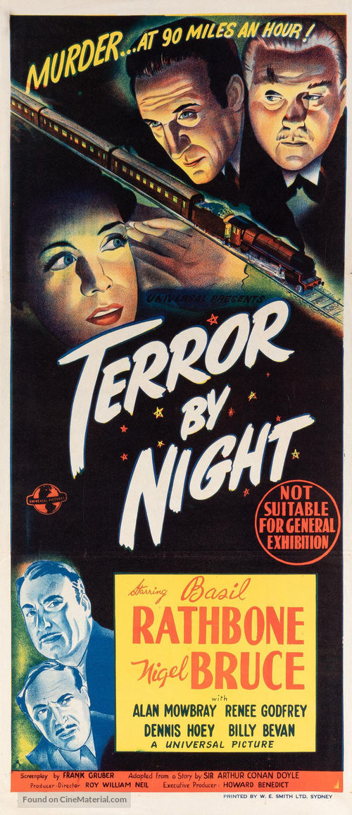 Terror by Night - Australian Movie Poster