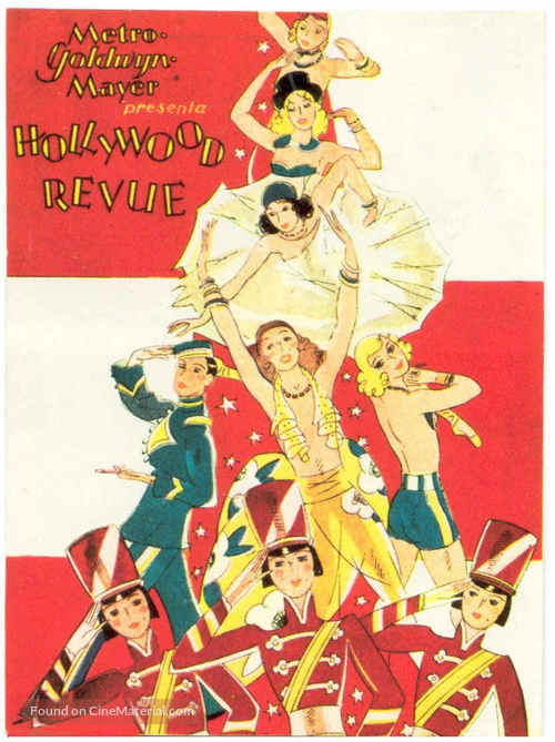The Hollywood Revue of 1929 - Spanish Movie Poster