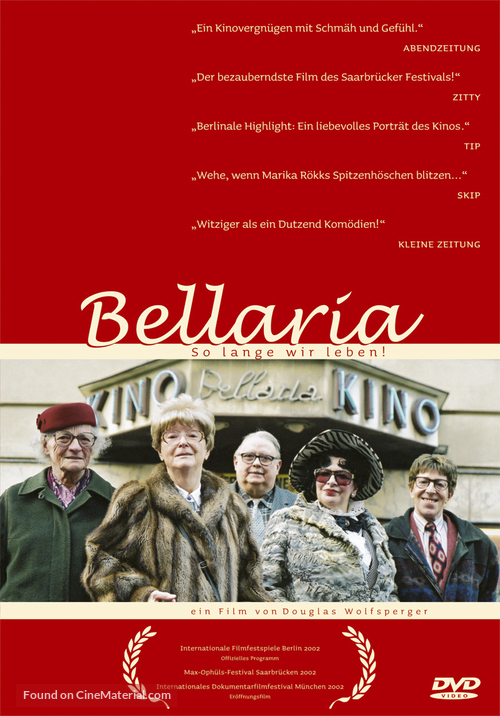 Bellaria - So lange wir leben! - German DVD movie cover