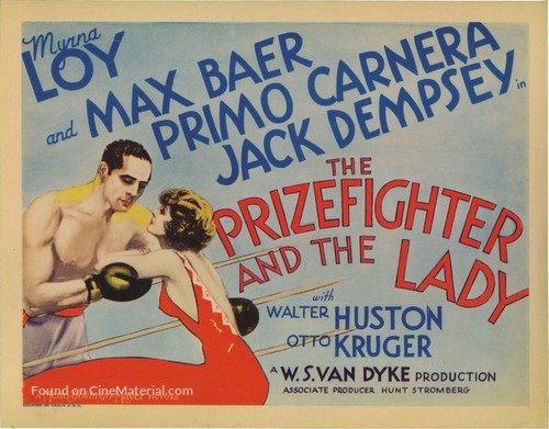 The Prizefighter and the Lady - Movie Poster