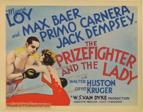The Prizefighter and the Lady - Movie Poster
