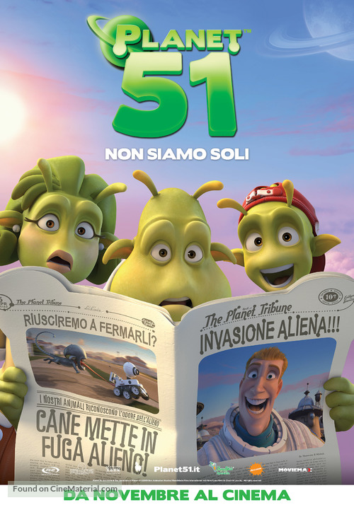 Planet 51 - Italian Movie Poster