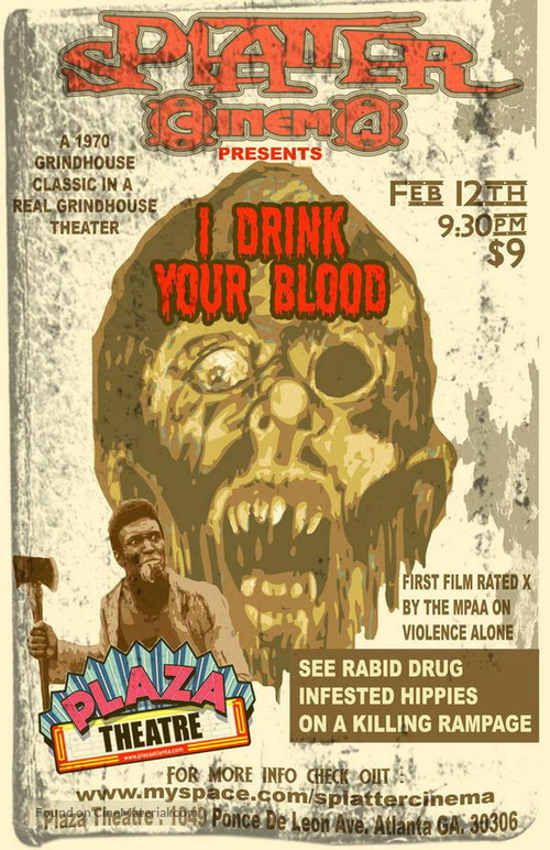 I Drink Your Blood - Movie Poster