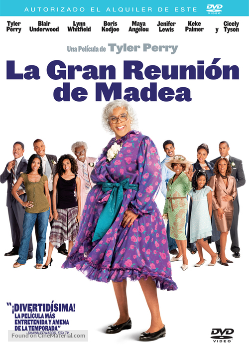 Madea&#039;s Family Reunion - Spanish DVD movie cover