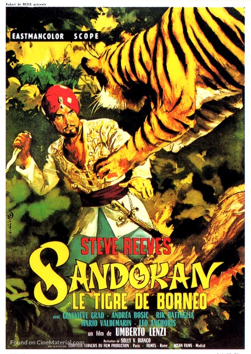 Sandokan, la tigre di Mompracem - French Movie Poster