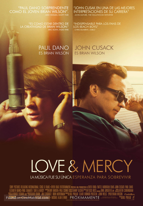 Love &amp; Mercy - Spanish Movie Poster