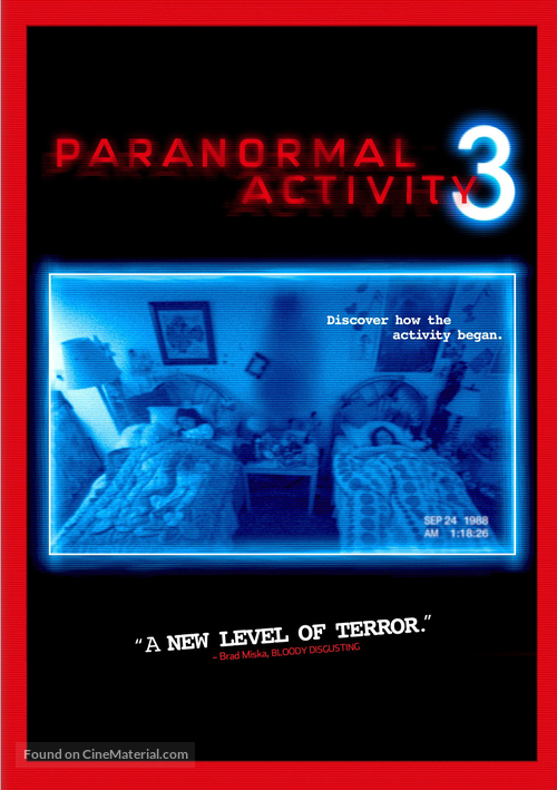 Paranormal Activity 3 - DVD movie cover