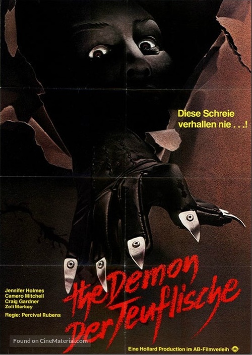 The Demon - German Movie Poster