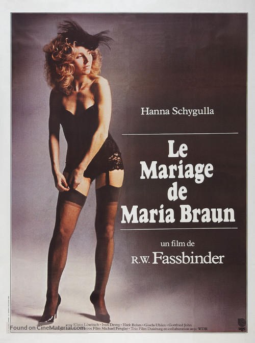Die ehe der Maria Braun - French Movie Poster