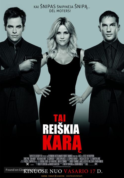 This Means War - Lithuanian Movie Poster