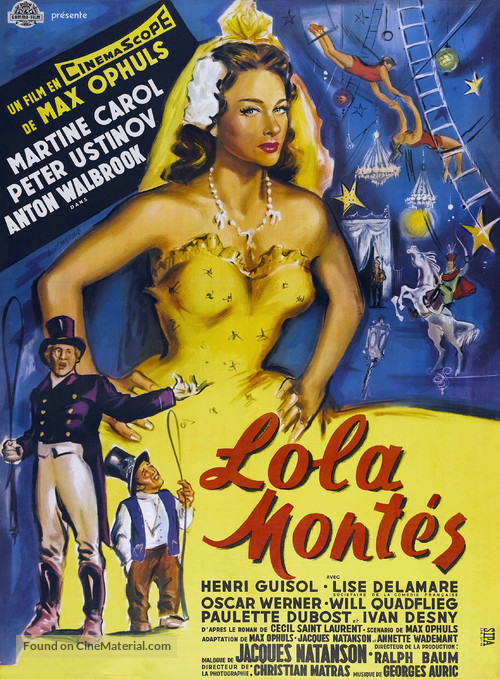 Lola Mont&egrave;s - French Movie Poster