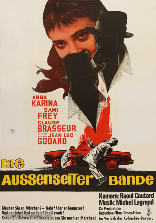 Bande &agrave; part - German Movie Poster