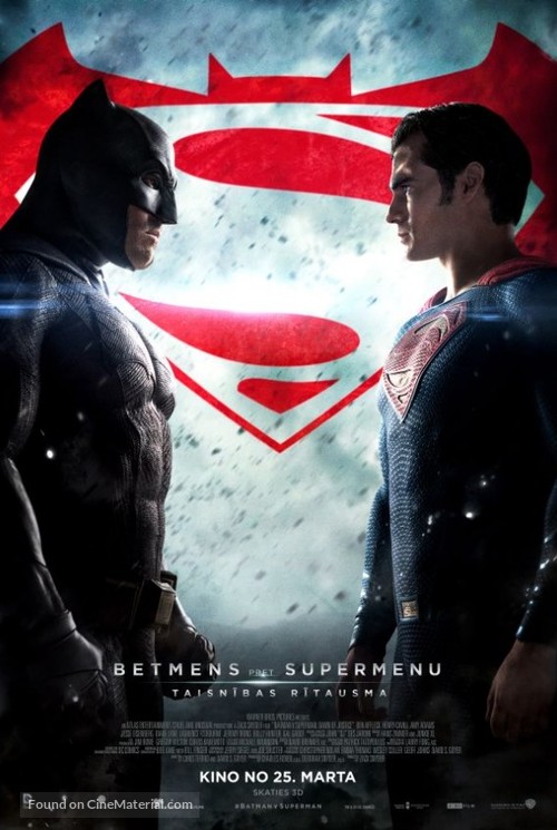 Batman v Superman: Dawn of Justice - Latvian Movie Poster