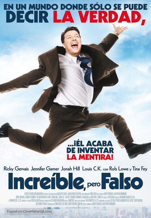 The Invention of Lying - Spanish Movie Poster