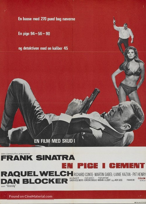 Lady in Cement - Danish Movie Poster