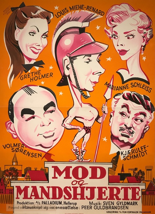 Mod og mandshjerte - Danish Movie Poster