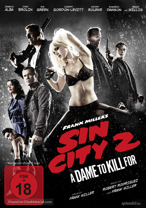 Sin City: A Dame to Kill For - German Movie Cover