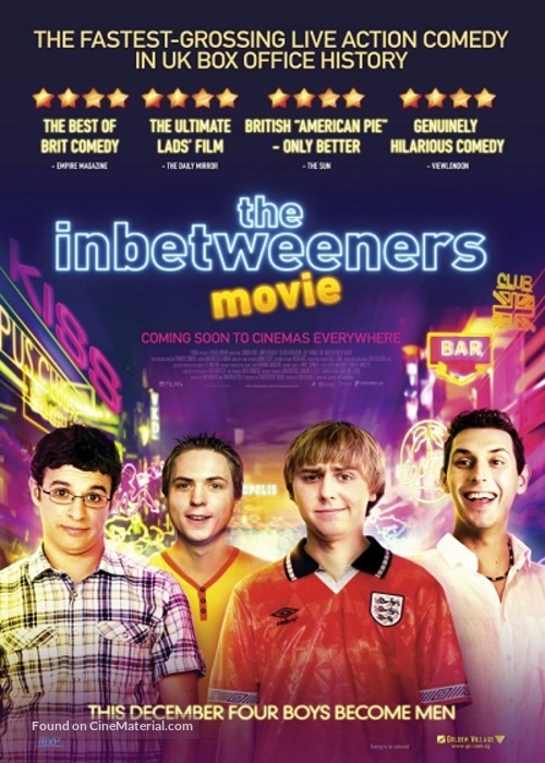 The Inbetweeners Movie - Indian Movie Poster