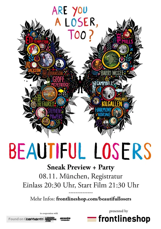 Beautiful Losers - German Movie Poster