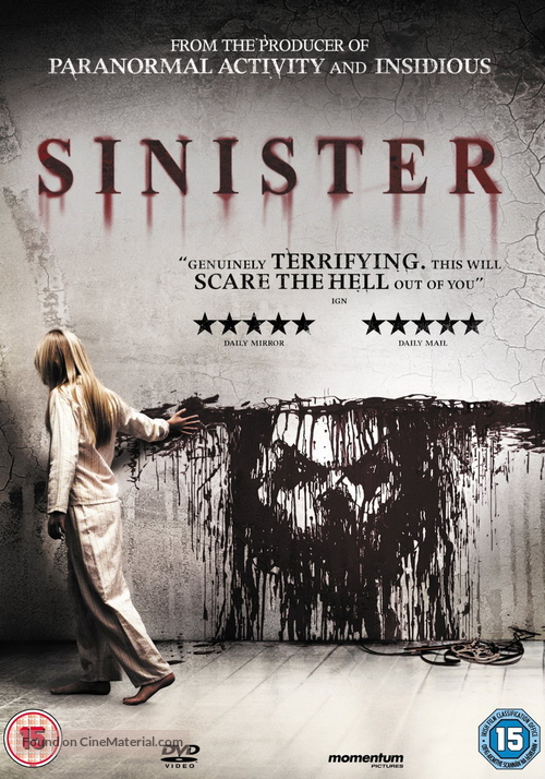 Sinister - British DVD movie cover