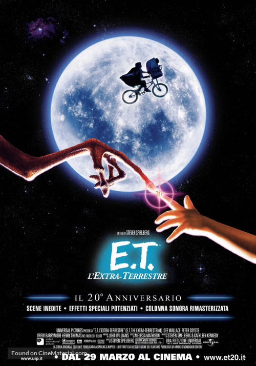 E.T. The Extra-Terrestrial - Italian Re-release movie poster