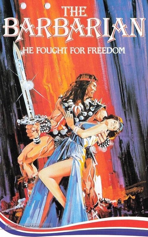 The Barbarians - Swedish VHS movie cover