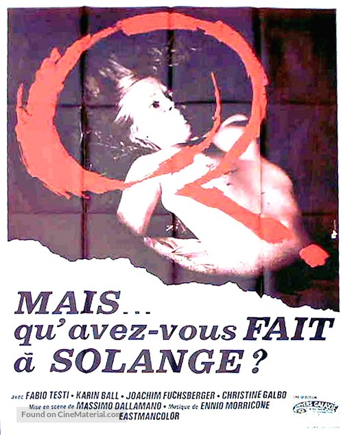 Cosa avete fatto a Solange? - French Movie Poster