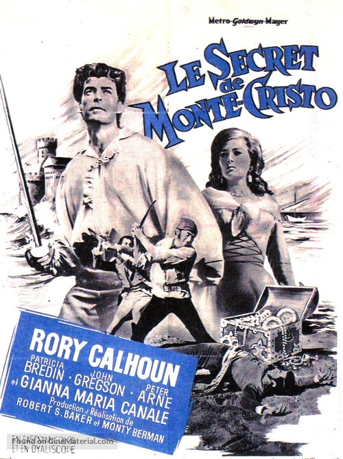 The Treasure of Monte Cristo - French Movie Poster