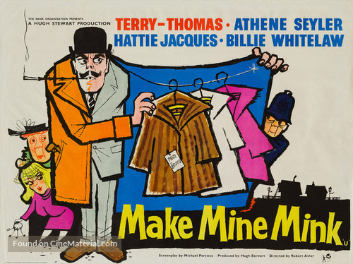 Make Mine Mink - British Movie Poster