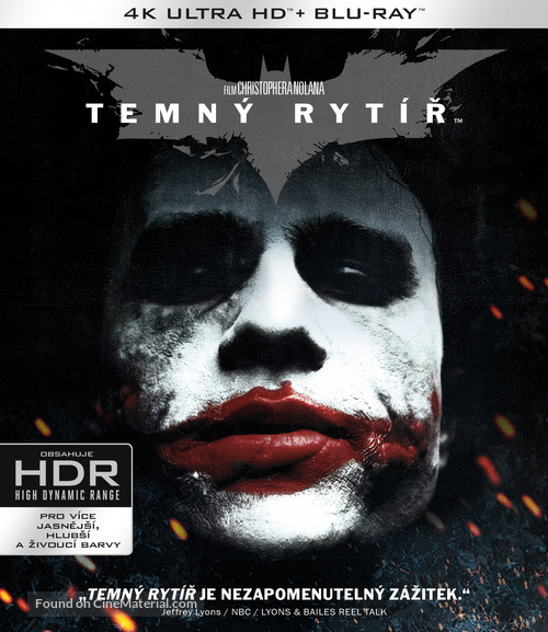 The Dark Knight - Czech Blu-Ray movie cover