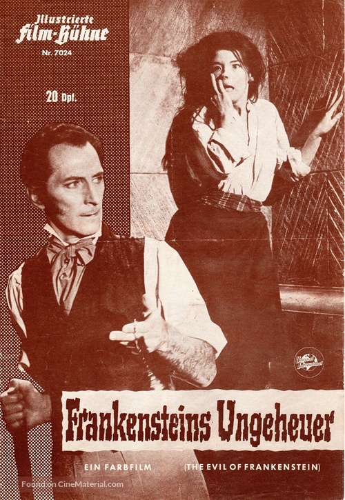 The Evil of Frankenstein - German poster