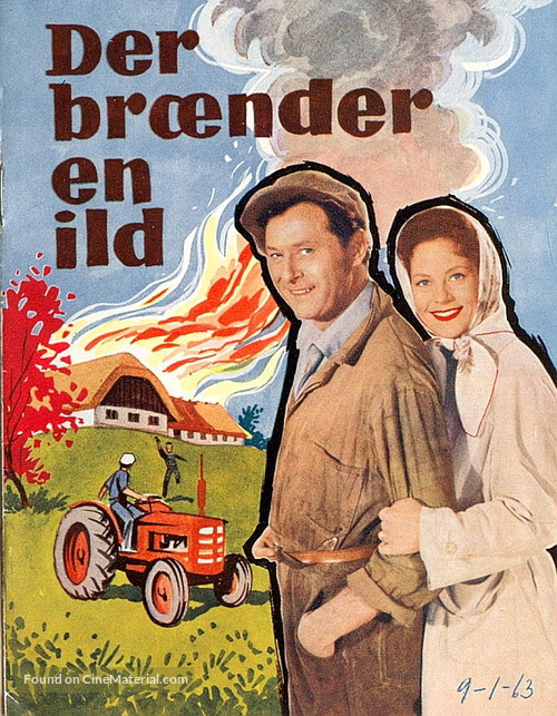 Der br&aelig;nder en ild - Danish Movie Poster