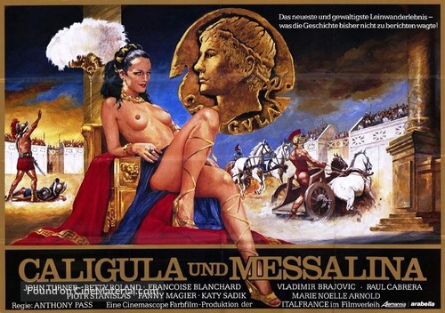 Caligula et Messaline - German Movie Poster