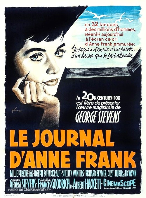 The Diary of Anne Frank - French Movie Poster