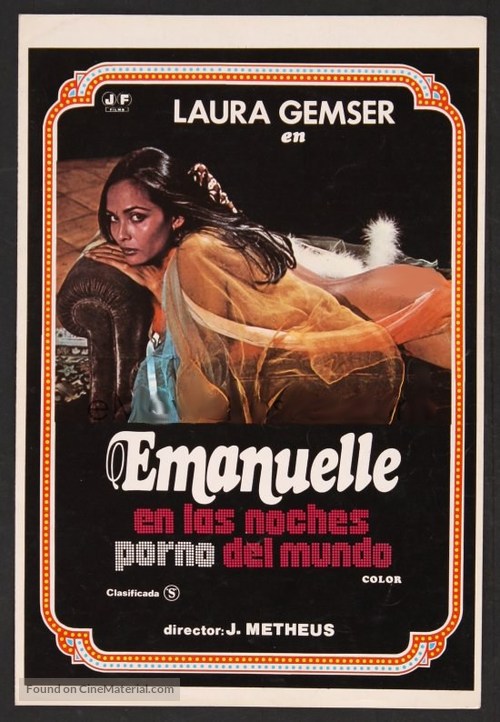 Emanuelle e le porno notti nel mondo n. 2 - Spanish Movie Poster