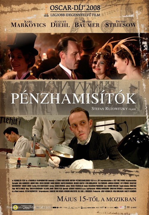 Die F&auml;lscher - Hungarian Movie Poster