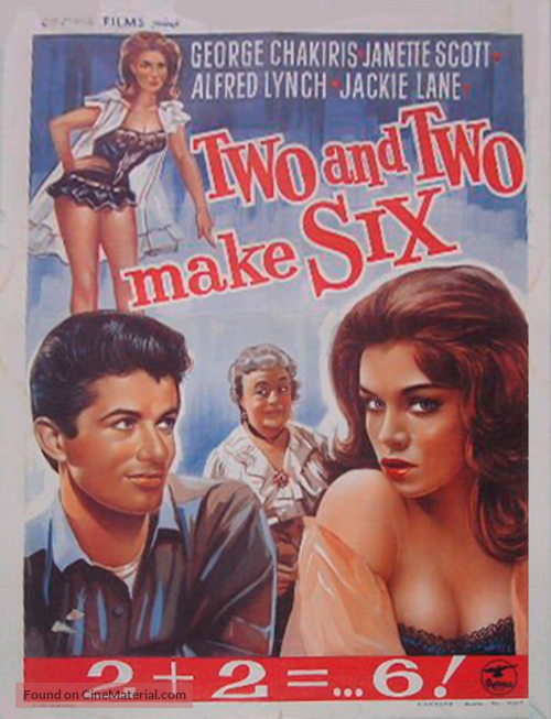 Two and Two Make Six - Belgian Movie Poster