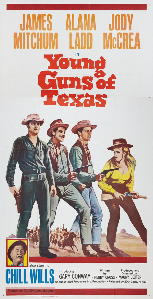 Young Guns Of Texas 1962 Movie Poster